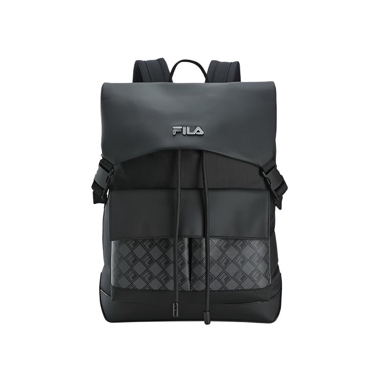 Fila Heritage Black Warrior Fashion Casual Versatile Fabric Backpack Unisex Backpack F13M448105FBK