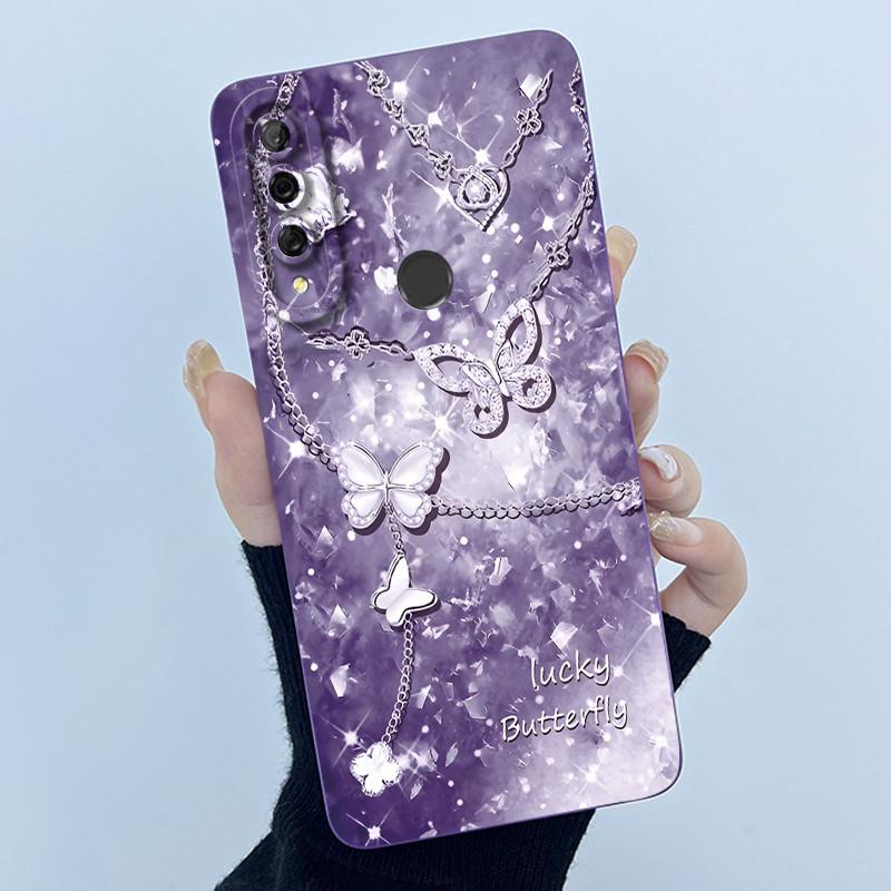 Case For Huawei Y9s Y9 Prime 2019 Simplicity flower Liquid Soft Silicone TPU Protective Back Cover For Huawei Y9 Prime 2019 Capa