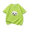 Kids Cotton T Shirt Cute Peeking Seal Print Crew Neck Short Sleeve Tee Casual Breathable Boys Girls Summer Tops
