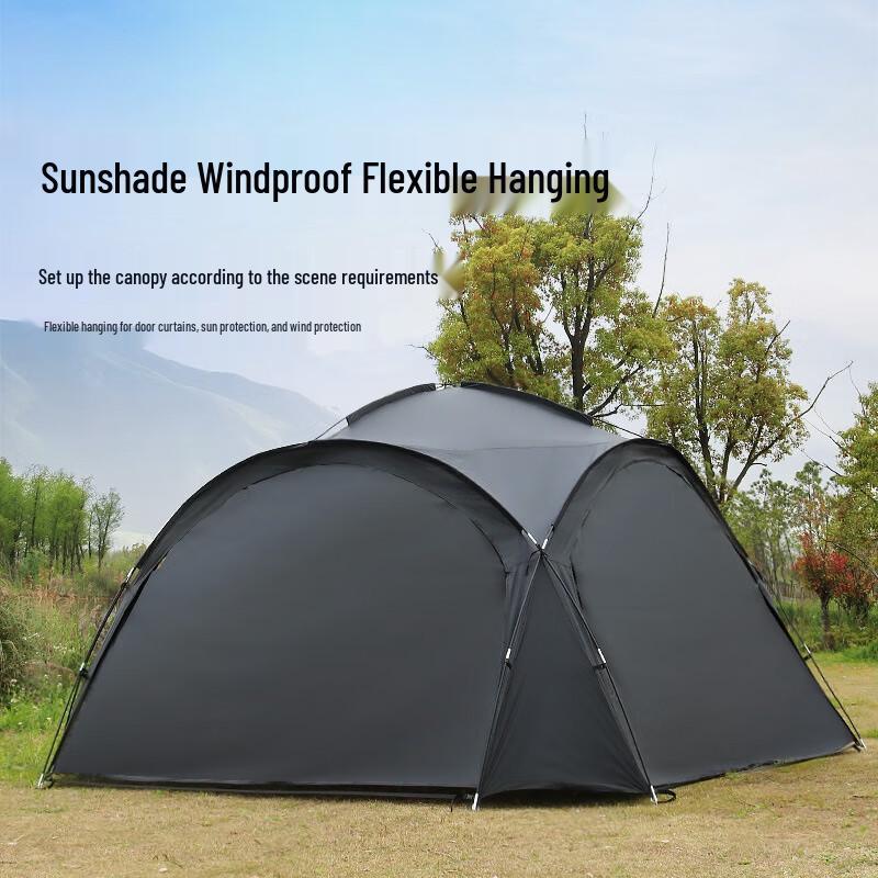 Dome Camping Tent with Sunshade