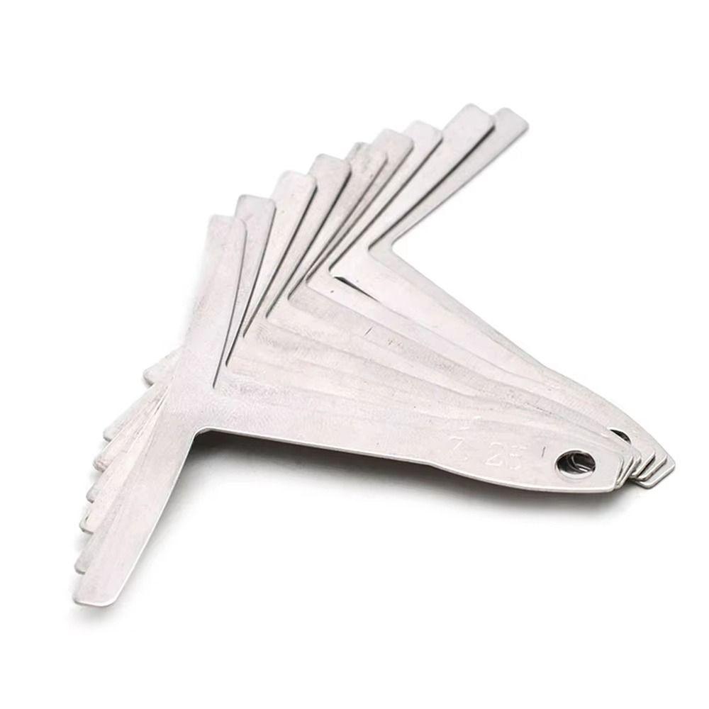 Luthier Tools Guitar Repair Radius Stainless Steel Bass String Measure Portable Bass String Ruler