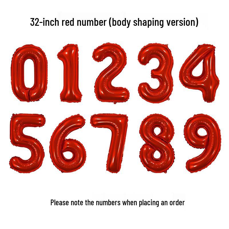 32-Inch Body Shaping Numeric Balloons - Gold & Silver, Floating Birthday & Celebration Decor