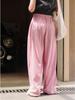 Louvre Summer Women's Korean Style High-Waist Wide Leg Casual Sun Protection Pants
