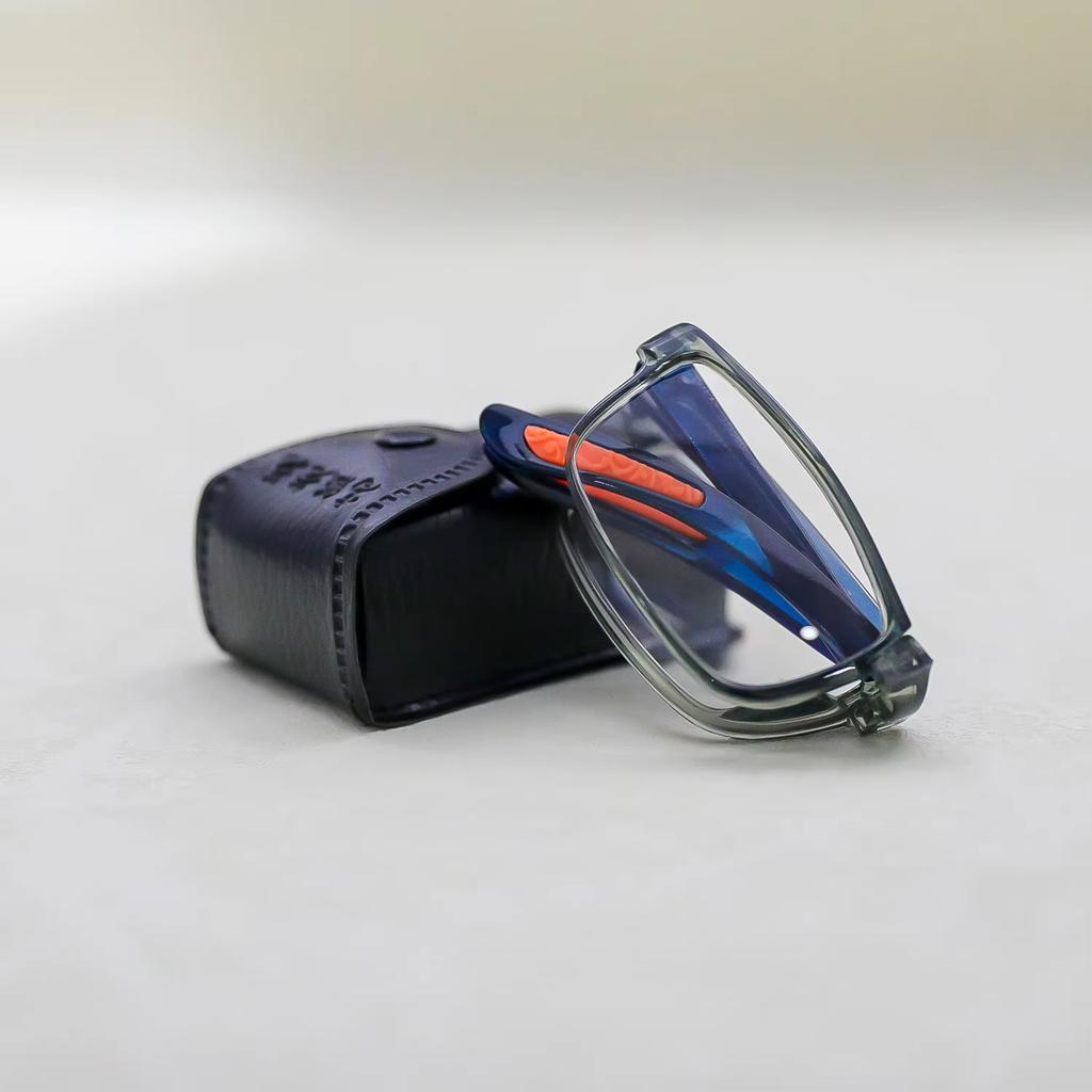 Faltbare Lesebrille für Damen Herren Bequem Leichte Brille mit Etui Tragbares Design für einfachen Transport