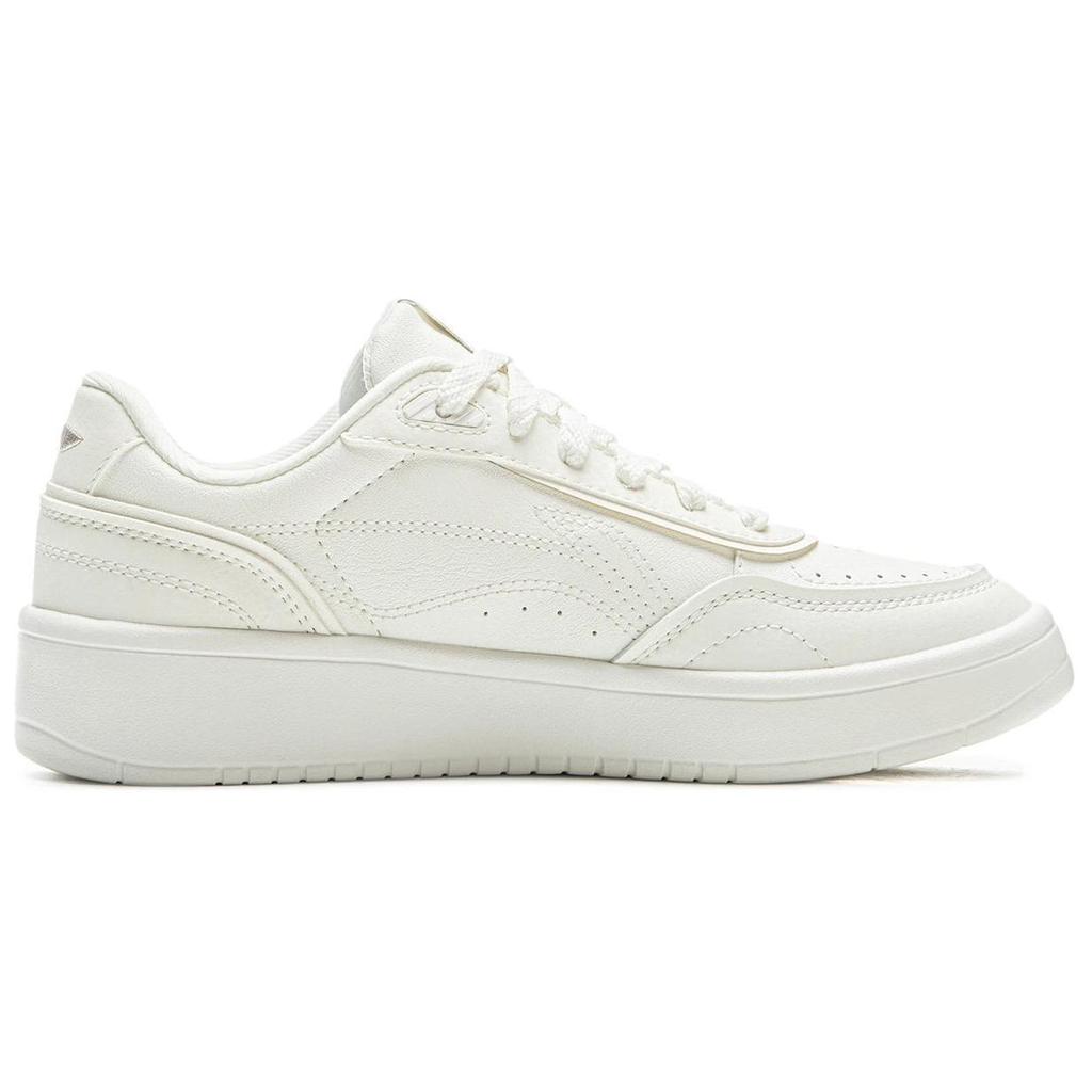 Li Ning Su Su Wszechstronne Casualowe Wygodne Sneakersy na Grubej Podeszwie Zwiększające Wysokość Damskie Sneakersy Białe AGCU112-6