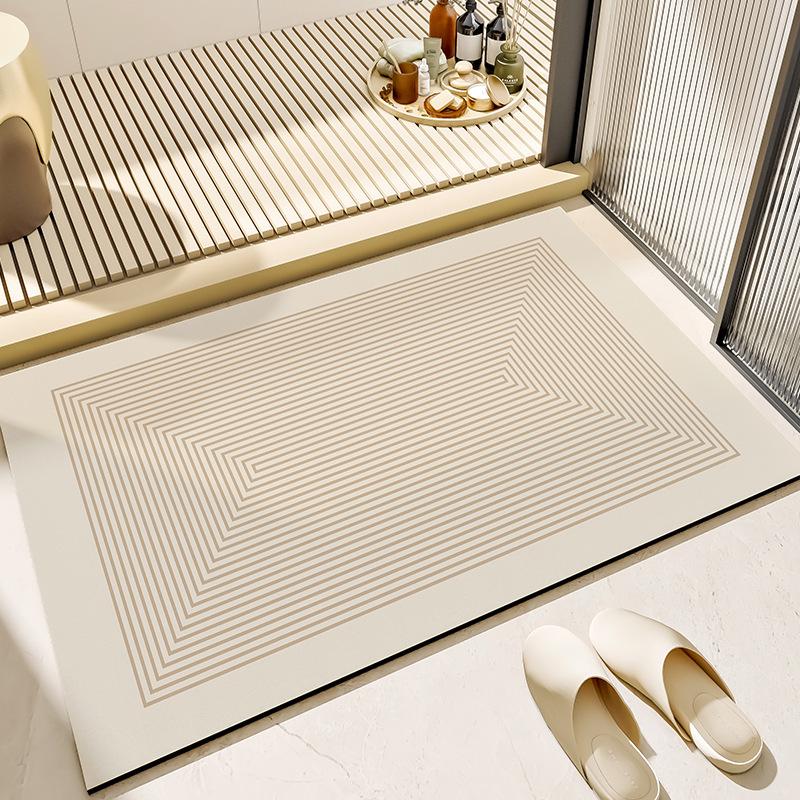 Nordic Minimalist Diatomaceous Earth Non-Slip Bathroom Mat - Wear-Resistant & Absorbent