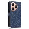 For Huawei Pura 80 Wallet Case Dot Pattern Imprint PU Leather Phone Cover with Wrist Strap