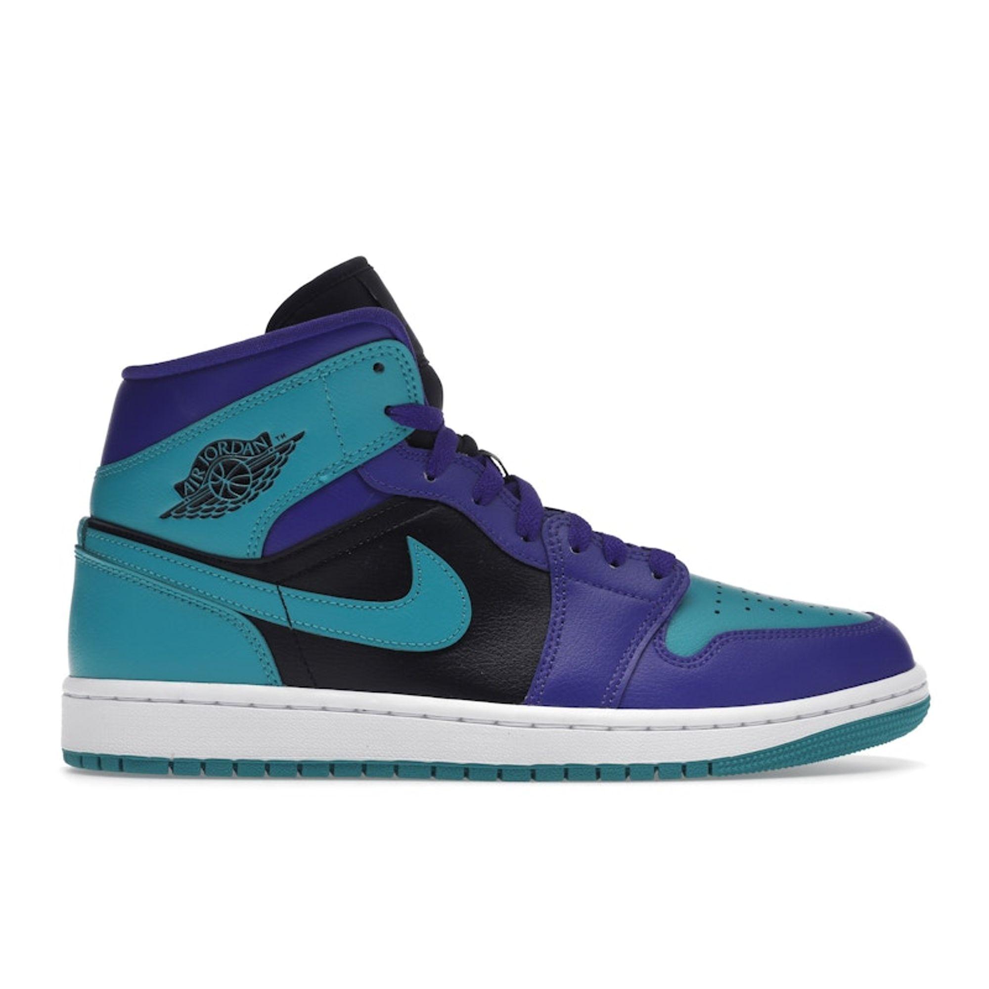 

Air Jordan 1 Mid Black Grape Женские кроссовки Purple Dark-Concord White BQ6472-502 38
