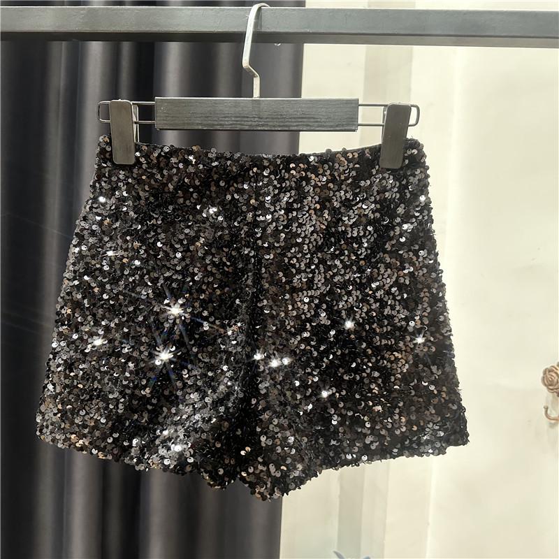Autumn Sequin Three-Point Shorts Hot Pants for Women