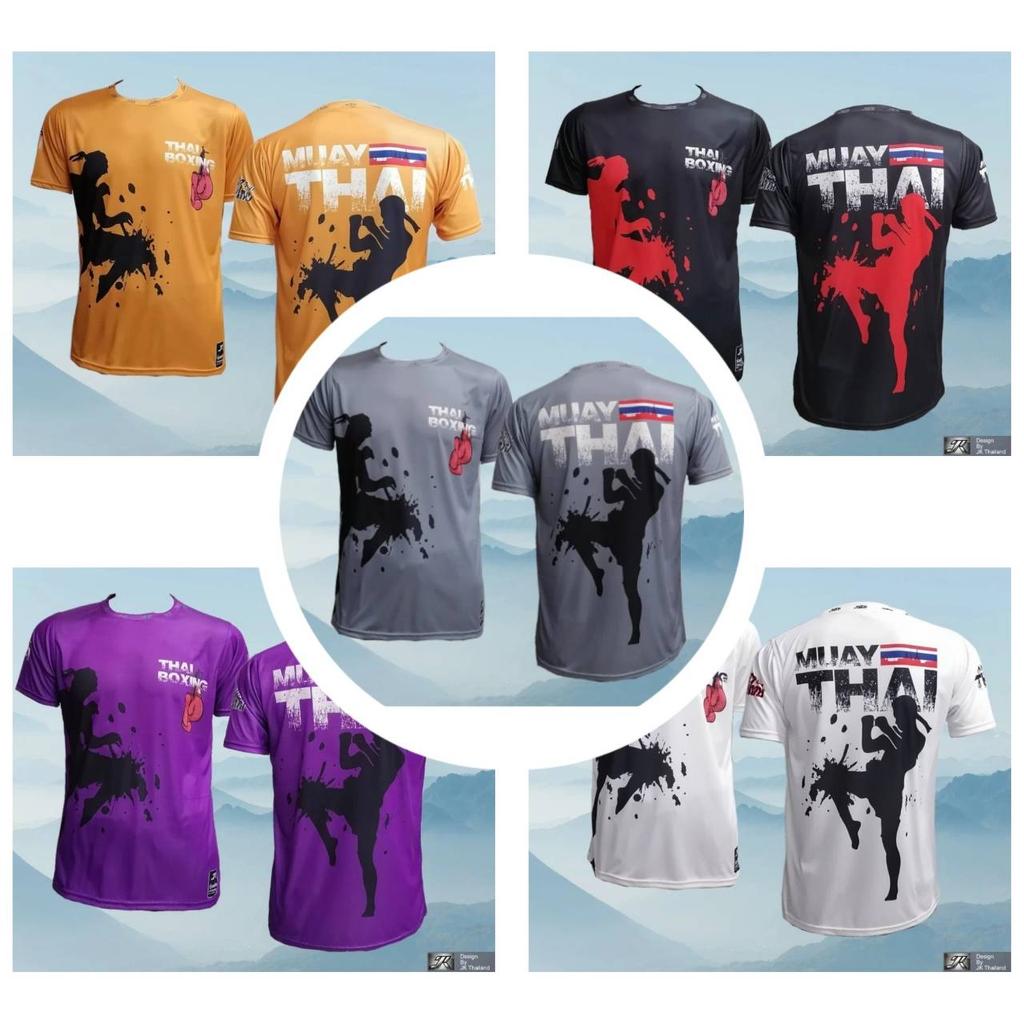 Muay Thai T-Shirt Kick Boxing 3D Print Vintage Training UV Protect Quick Dry Men Women Unisex Short Sleeve Round Neck MMA Mix Martial Art