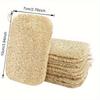 3PC Loofah Dishcloth, Pot Brush, Bowl Cleaner, Kitchen Cleaning Cloth, Green Loofah Pulp Cloth, Pot Brush