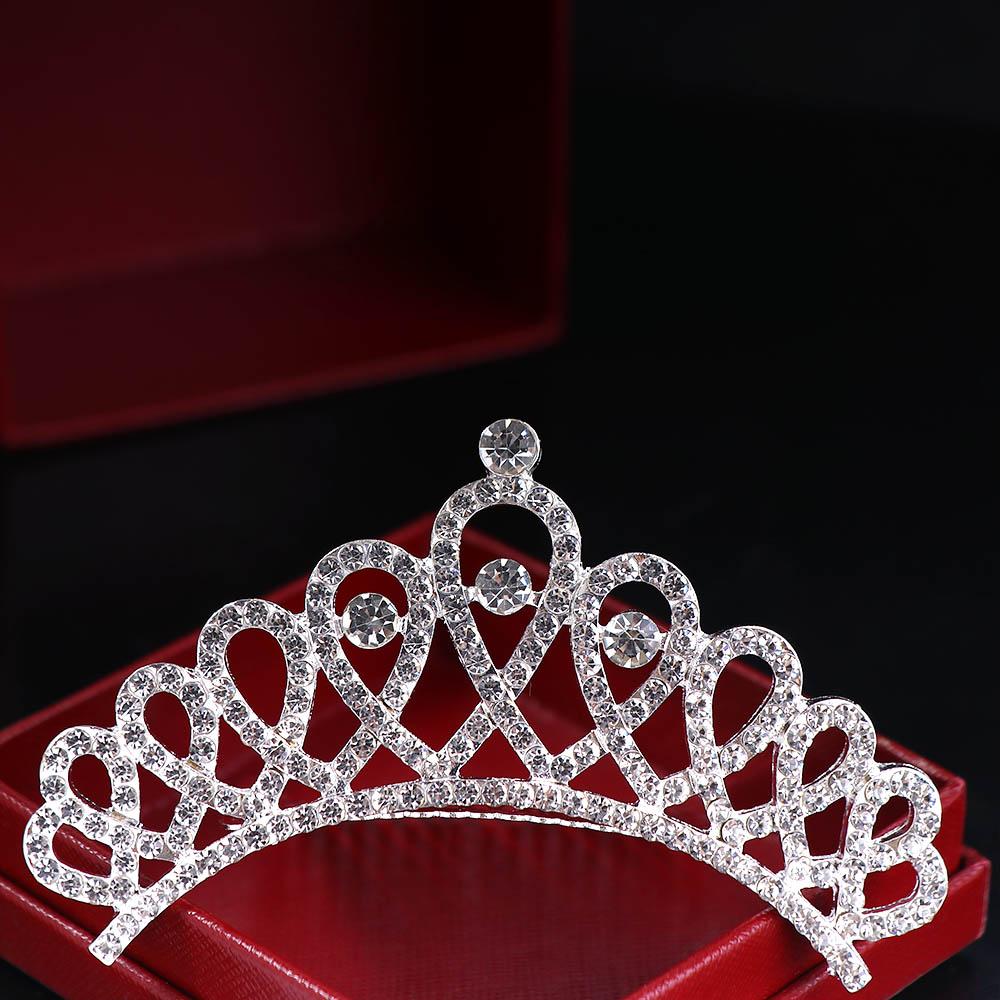 Tiara Hair Comb Sweet Shiny Headwear Wedding  Jewelry Fashion Accessories Hair  Styling Accessories