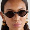 Lightweight Comfortable Durable High Quality Retro High End Designer Style Glamorous Oval Shaped Female Male Sun Glasses