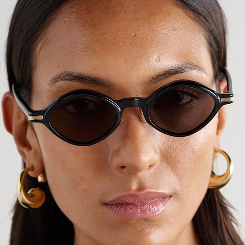 Lightweight Comfortable Durable High Quality Retro High End Designer Style Glamorous Oval Shaped Female Male Sun Glasses