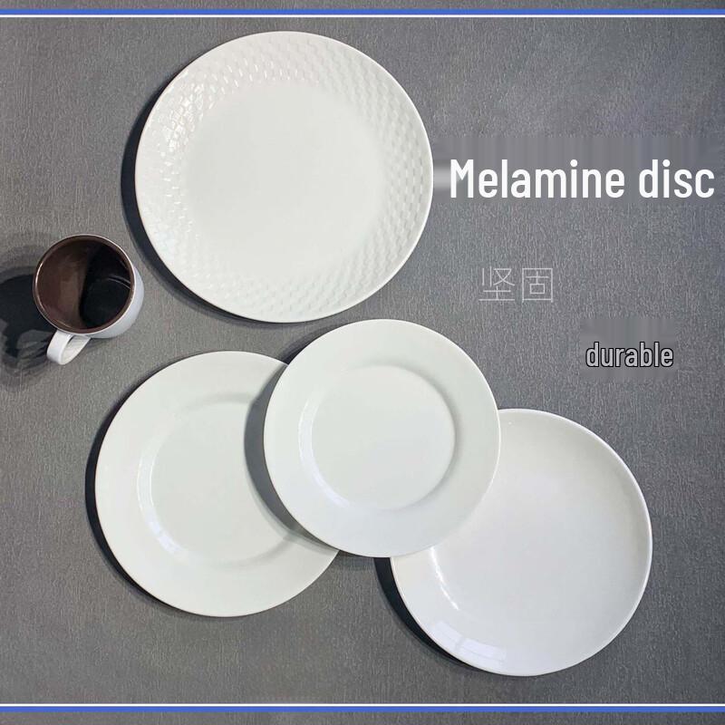 Langxi White Melamine Commercial Buffet Plates