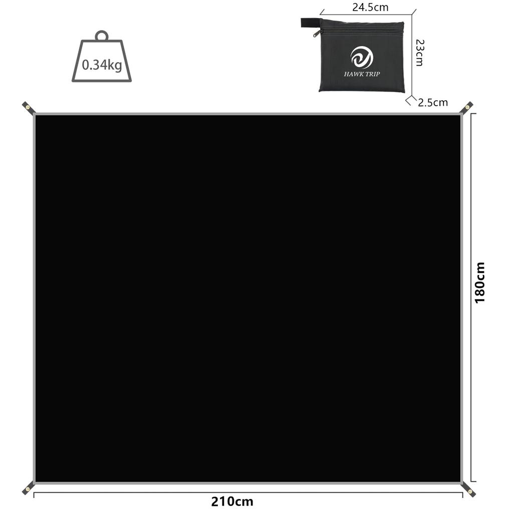 Tent Sheet Ground Sheet Waterproof Sheet Lightweight with Storage Bag