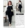[Gold Japan] Large Size Ladies Tops Tunic Camisole Frills Balloon Peplum Stretch Gather Layered Spring Summer Jp531 5L Black
