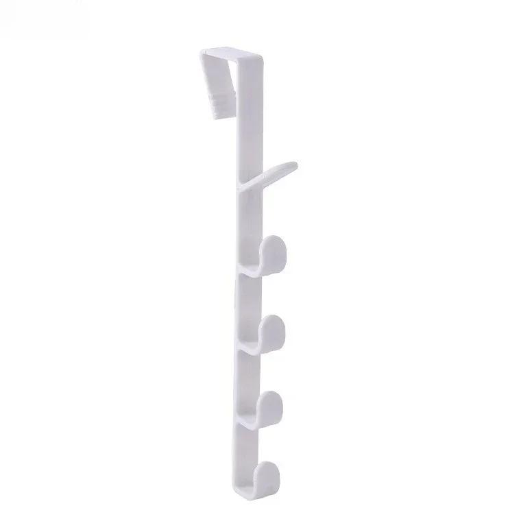 Schlafzimmer Fünf-Segment-Türhaken Tragbarer Kleiderständer Home Storage Organization Geldbörsenhalter für Taschen