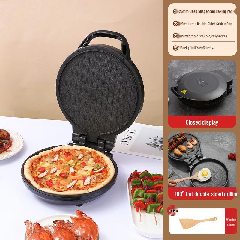 Large Double-Sided Electric Griddle for Home—Deepened Pan for Frying, Grilling, and Baking Pancakes