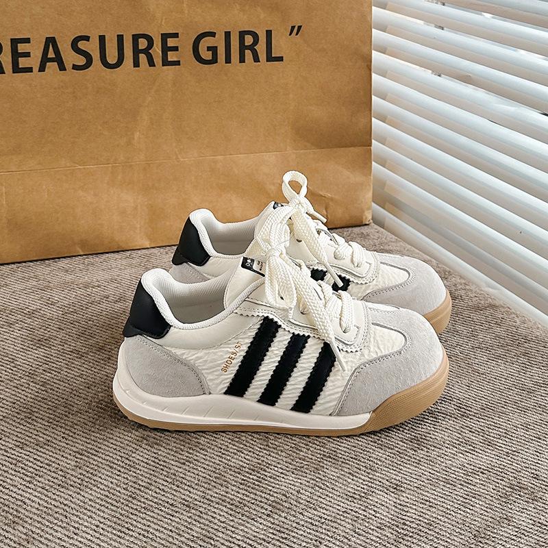 Children's casual shoes board shoes 2025 autumn new girls' little white shoes soft-soled Forrest Gump shoes breathable boys' sports shoes