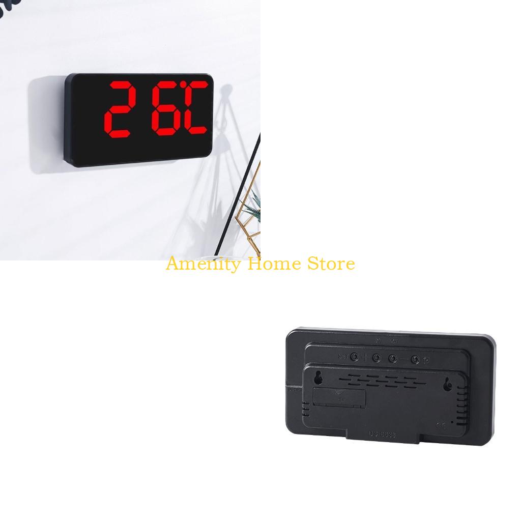 F26C Sophisticated LED Display Wall Clock, Alarm, 8.5Inch Desk Or Wall Hangings Clock