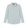 Casual Fashion Polo Button Long Sleeve Shirt Men Shirts Shackles-Gray F11M422406F-GY