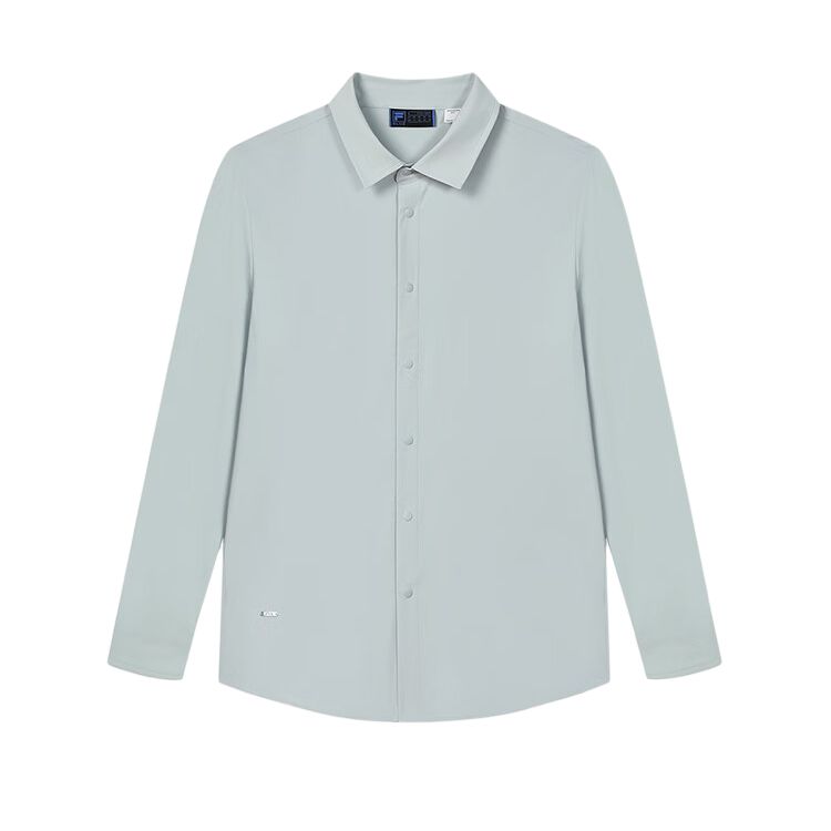 FILA Shirts Men s Trapped Gray Lapel Moderate Other F11M422406F-GY M