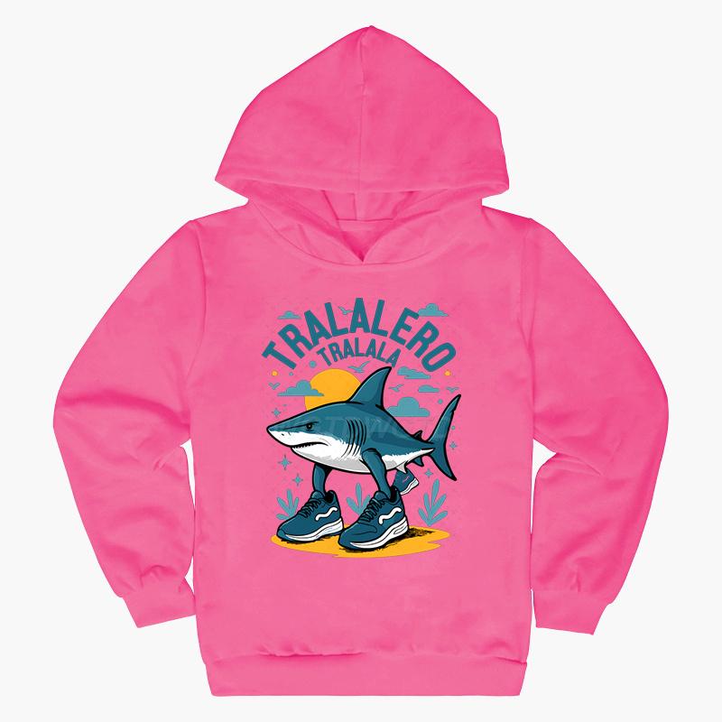 

Итальянский Маразм Тралалеро Тралала Графические Толстовки Худи Одежда для Девочек Мальчиков Смешной Мем Детская Толстовка Модный Свитер 100