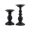Nordic Two-Tone Gold & Black Metal Candlestick - Luxury Minimalist Scented Candle Holder for Home & Wedding Decor