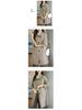 Women's Slim Woolen Mid-Length Coat - 2026 Autumn/Winter Korean Style, Petite & Plus Size, Thickened for Temperate Weather