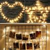 New LED Photo Clip Fairy String Lights Card Holder Garland Lamp for Christmas Wedding Party Fairy Lights Christmas Decorations