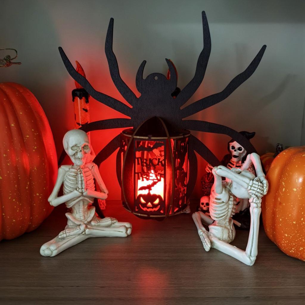 Creative Halloween Wooden Hollowed-out With Lights, Pendants, Display Stands, And Small Night Lights.