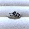 European and American Rose Flower Open Ring Simple Female Palace Index Finger Adjustable Ring