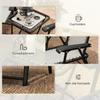 Three-Piece Garden Table and Chair Set - Cream White
