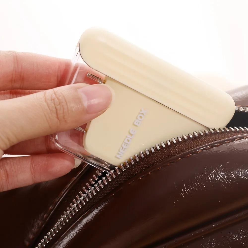 1PC Magnetic Sewing Needle Box with Needle Portable 5 Size Embroidery Needles Magnet Storage Case Home DIY Craft Sewing Accessories