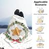 1pc Christmas star Outdoor Flannel Blanket Soft Warm All-Season Throw for Sofa Bed Car Camping Office, Cozy Gift Idea1149S