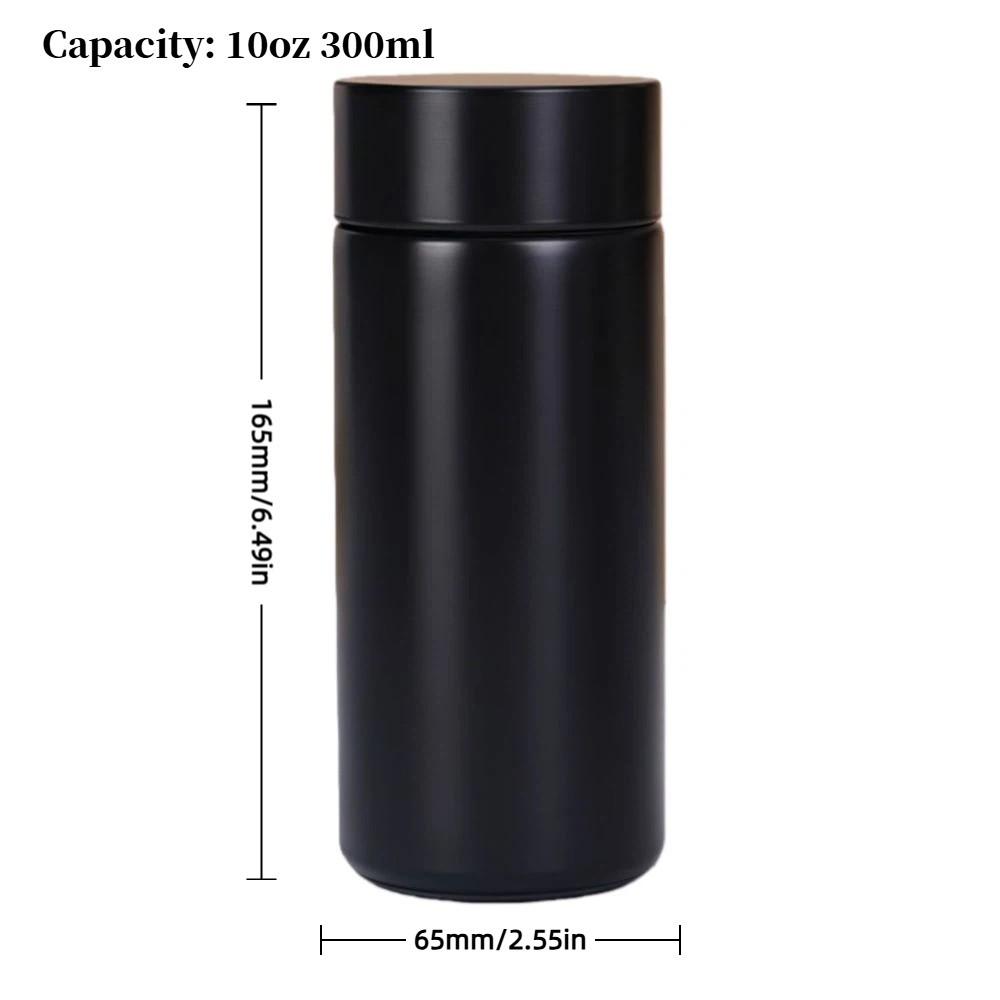 Practical Mini Insulated Cup 10oz 300ml Stainless Steel Water Bottle Portable Pocket Design Vacuum Cup Travel, Sports, School