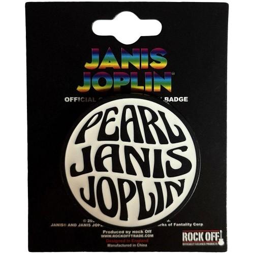 Janis Joplin Pearl Pin Emblem Badge
