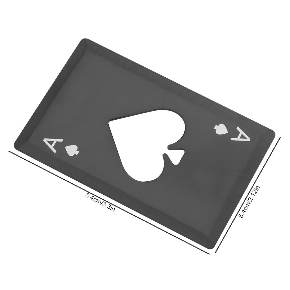 Stainless Steel Credit Card Bottle Openers, Beer Bottle Openers, Speed Openers(Black)