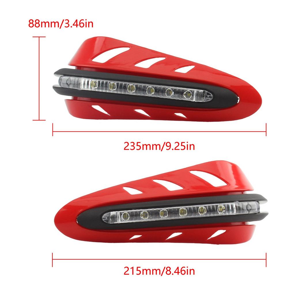 1 Pair Dirt Bike Handguard Motorcycle Hand Guard Shield Waterproof Protector Cover Motorbike Turn Signal Light Cover