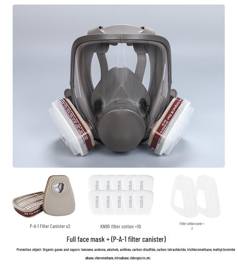 Multipurpose Respirator Mask for Spray Painting, Dust, Chemicals, Pesticides, and Decorating - 6800 Style