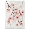 Girl'S Cherry Blossom Wool Blanket Women'S Floral Cherry Blossom Branch Suitable For Bed/Sofa Decoration Soft Plush Blanket