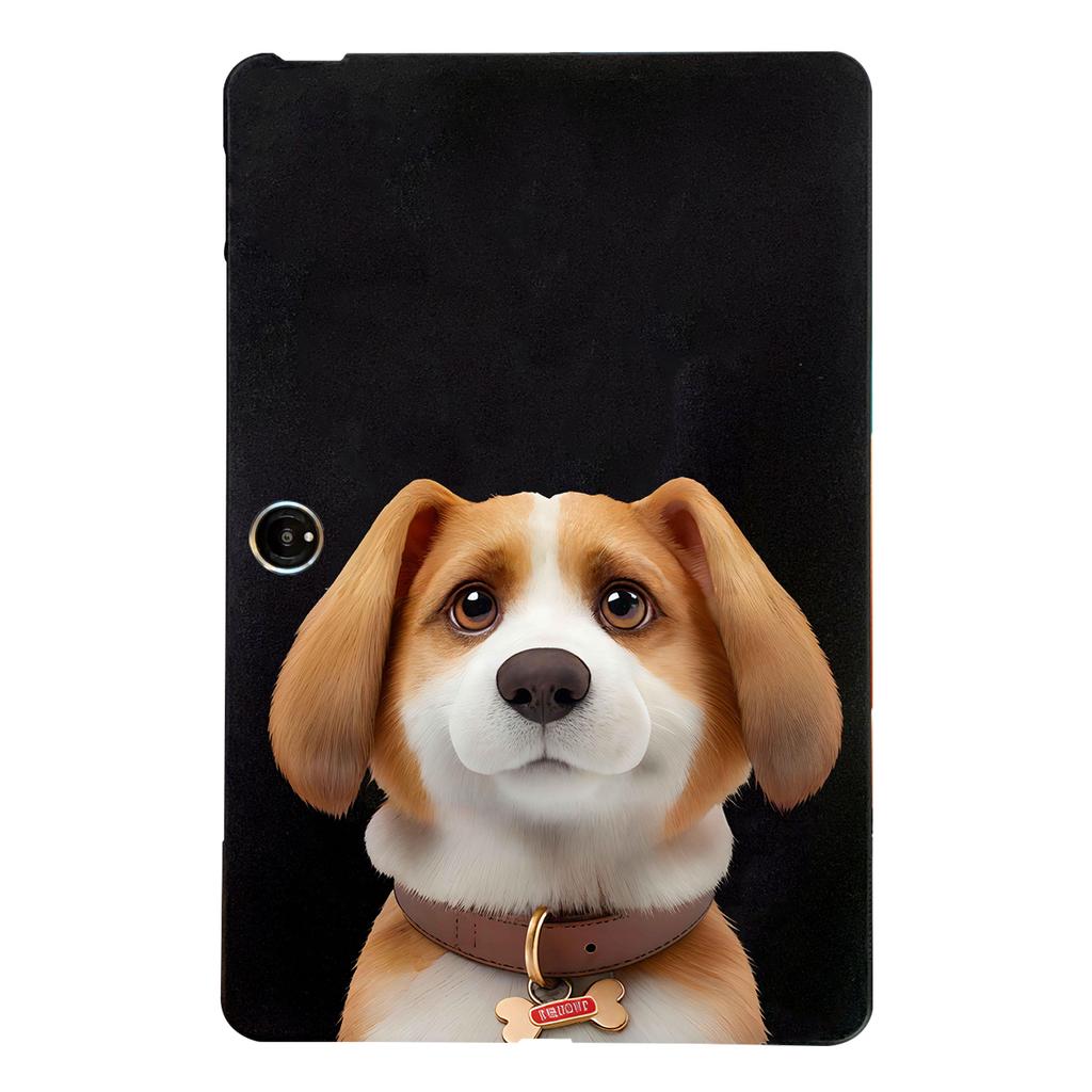 Cartoon Puppy Cat Soft Black TPU General Protective Case For Oppo Pad Neo/Oppo Pad Air2 Shockproof Cover Tablet Cases For OnePlus Pad Neo/Pad Air 2