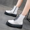 Mid Length Boots for Women 2024 Autumn Winter New Warm Thick Soled  Platform Boots  Women Shoes Large Size