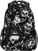 Schwarz Weiß Schachbrett Rucksack Kariert Schultasche Tagesrucksack Reise Wandern Camping Schule Laptoptasche
