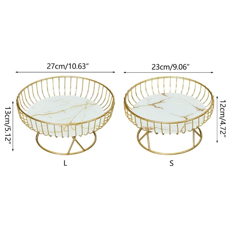 Metal Wire Fruit-Basket Fruit Bowl Modern Fruit-Basket for Vegetable-Snack-Countertop Metal Fruit Tray Table-Centerpiece