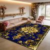 Persian Retro Living Room Carpet Light Luxury Flower Pattern Washable Large Size Rug Decoration Bedroom Fluffy Anti-slip Mats