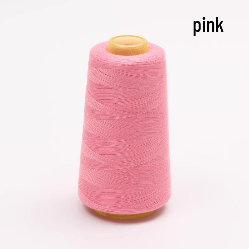 Large Cone of White Polyester Sewing Thread for Machines and Hand Sewing