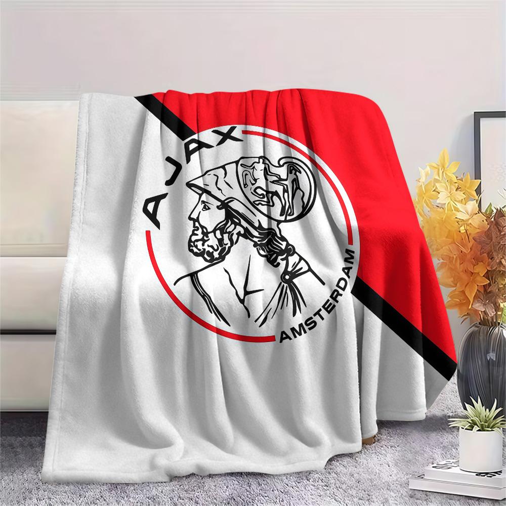 Amsterdamsche Football Club Ajax2 Flannel Blanket, High quality Comfortable for All Seasons, Home Decor, Warmth and Comfort
