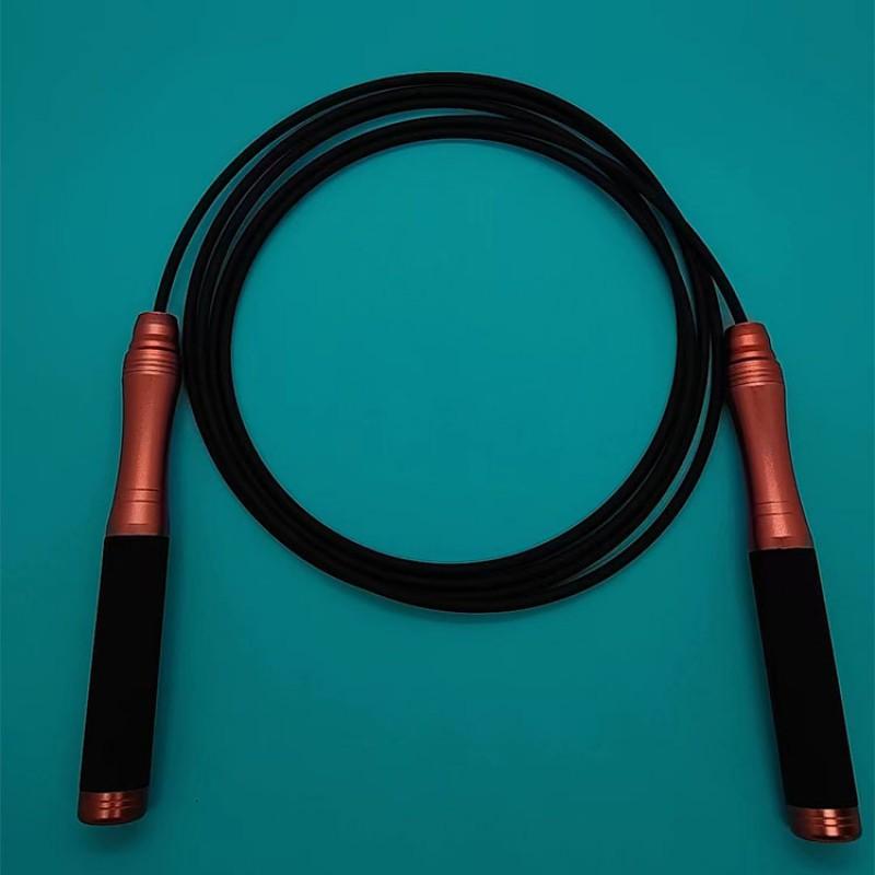Adjustable Resistance Jump Rope Set With Aluminum Handle Silicone Grip Interchangeable Tubes Fitness Training